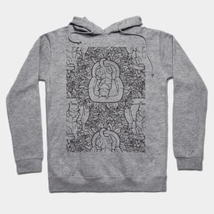 Cute Couch Potato Cat Pattern Hoodie